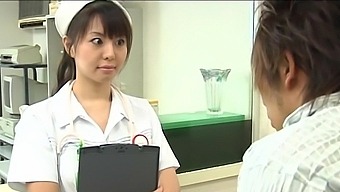 Passionate fucking on the hospital bed with sexy nurse Ai Takeuchi
